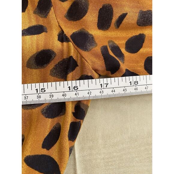 ANTHROPOLOGIE Porridge Vianne Maxi Shirt Dress Cheetah Animal Print Size 2 - Picture 15 of 16